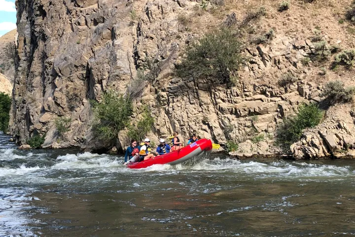 Taggart's Rapid on the Weber River in Morgan, Utah